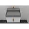 Castello Usa Amazon 24-inch White Vanity Set with Gray Top and Gold Handles CB-MC-24W-GLD-2056-GR - alternate 3